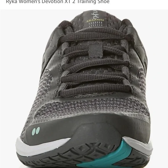 Ryka Devotion TX Training Shoes gray & teal NWOB - Picture 3 of 9
